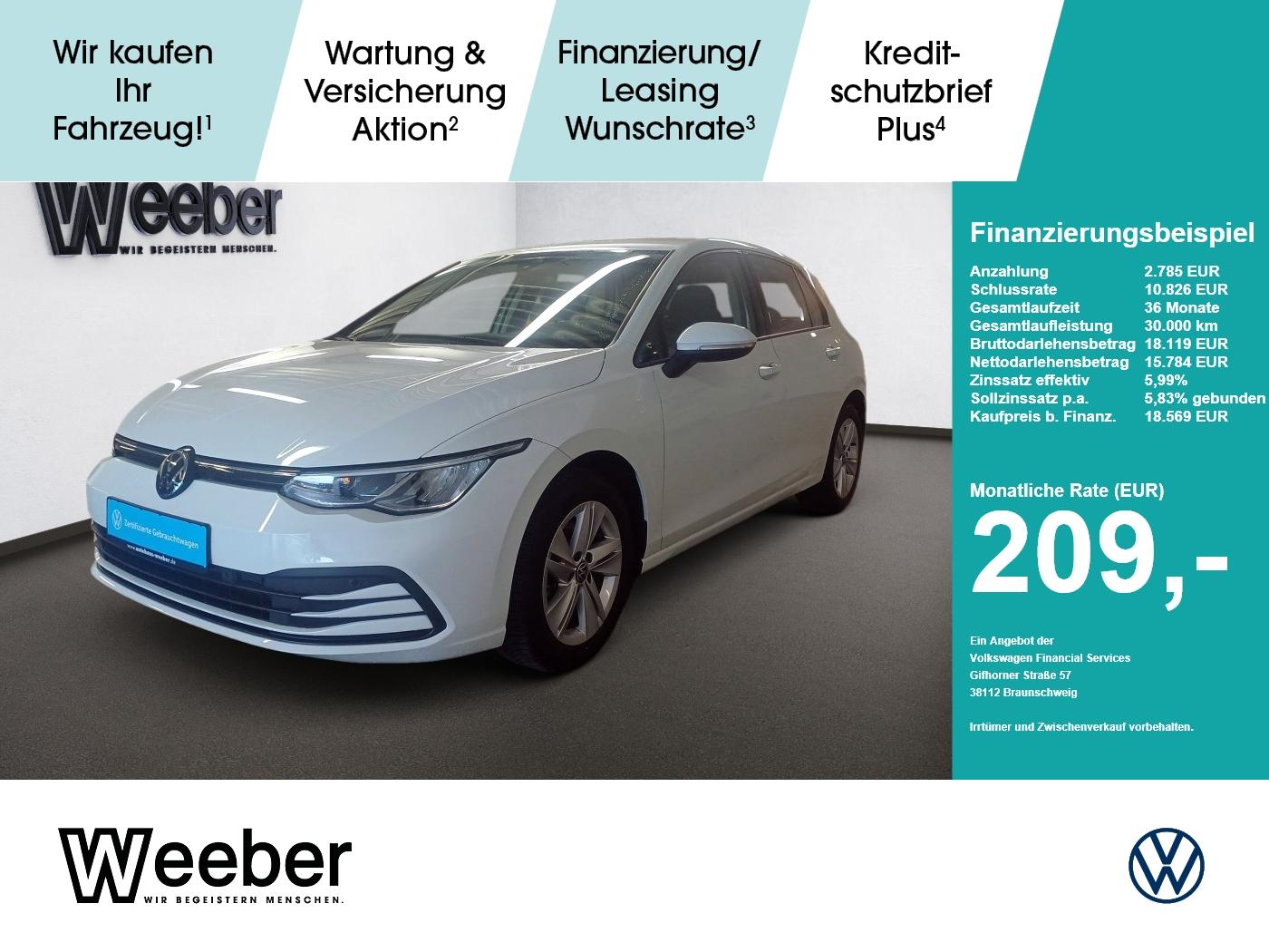 Volkswagen Golf Life *NAVI*PDC*LED*16 LM*SHZ*APP CONNECT*, миниатюра 20
