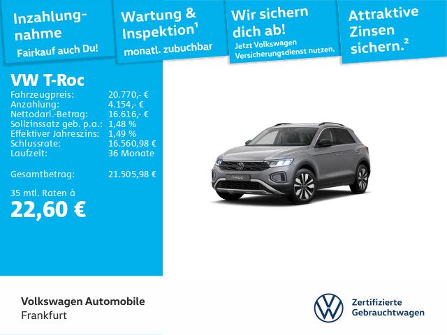 Volkswagen T-Roc 1.0 TSI Goal DAB+ Navi FrontAssist LightAs