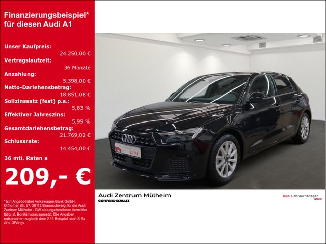 Audi A1 Sportback 25 TFSI LED APS Plus Sportsitze