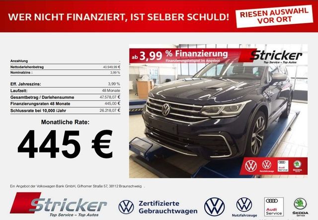 Volkswagen Tiguan Allspace R-Line 2.0TDI DSG 4M 445,-ohne A