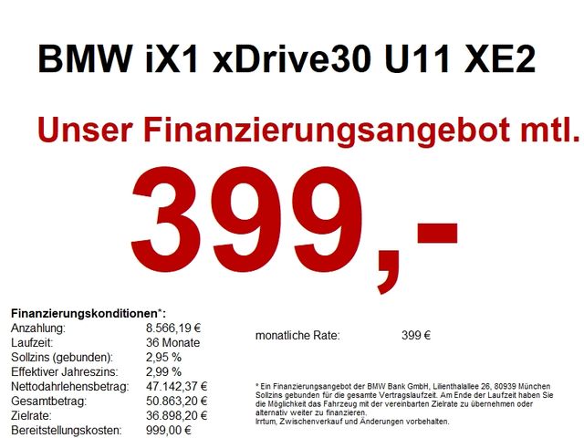 BMW iX1 xDrive30 U11 XE2 *M Sportpaket* Memory