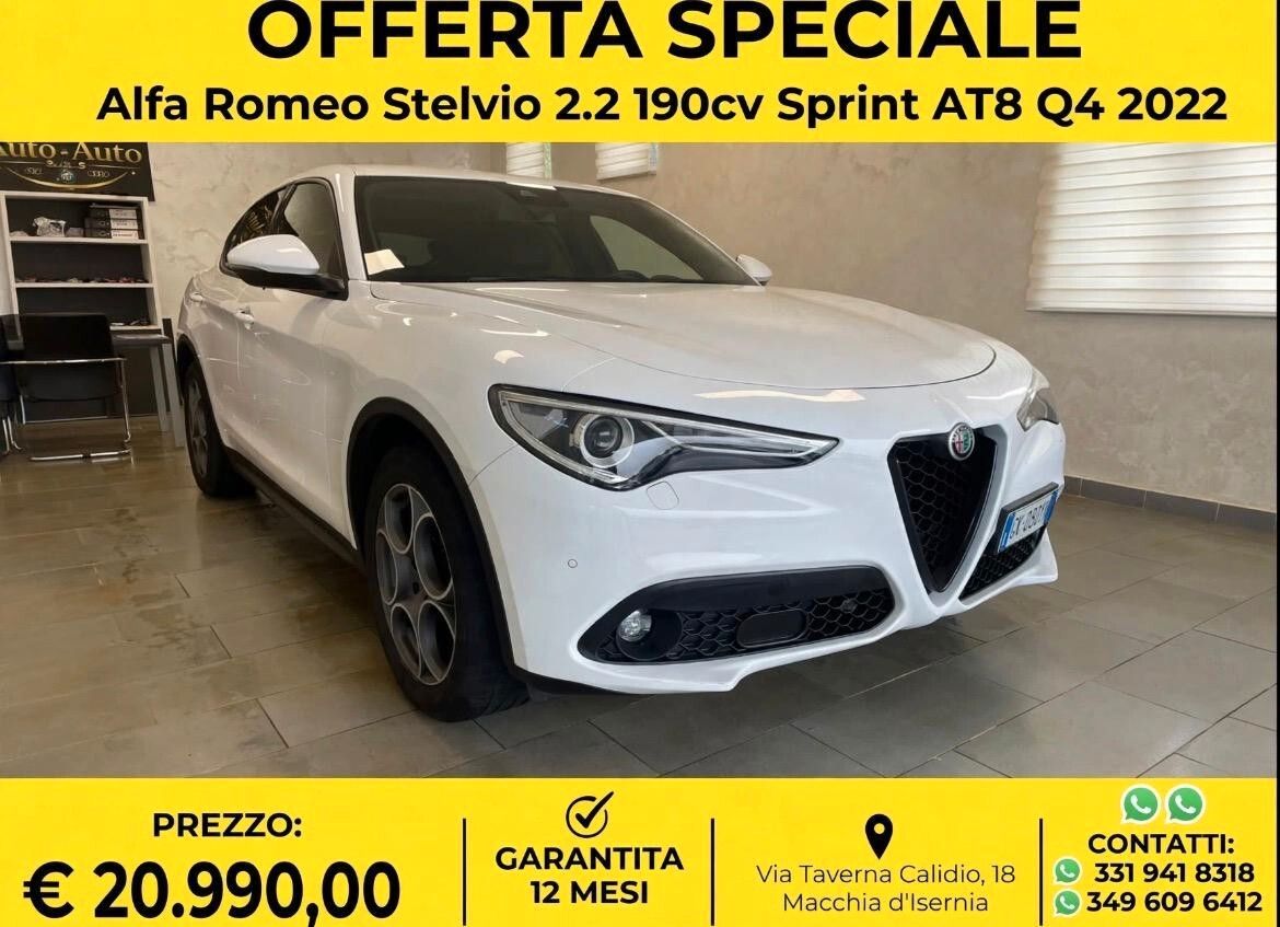 Alfa Romeo Stelvio 2.2 Turbodiesel 190 CV AT8 Q4