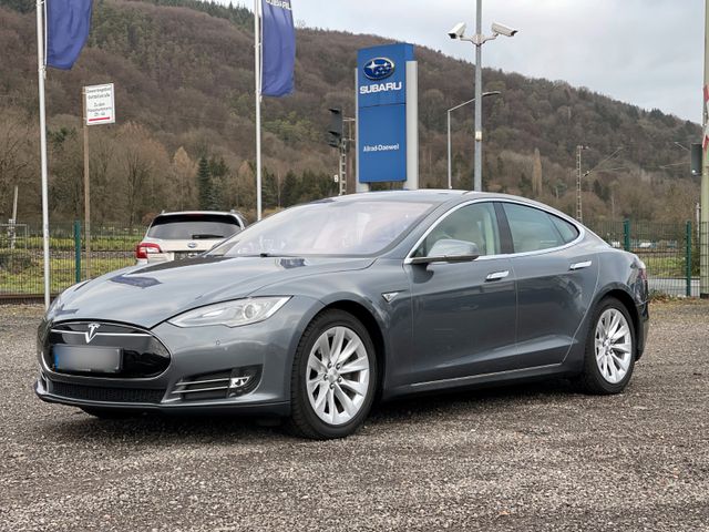 Tesla Model S P85 Leder Beige*Carbon*Schiebedach