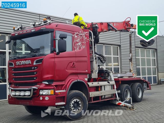 Scania R580 6X4 Jonsered J28505 83 Crane Kran Steel-sus