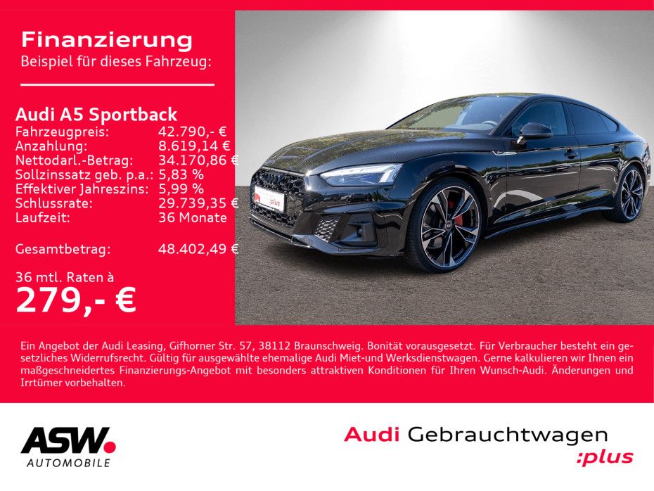 Audi A5 Sportback S line 40TDI quattr Navi Matrix AHK foto 2