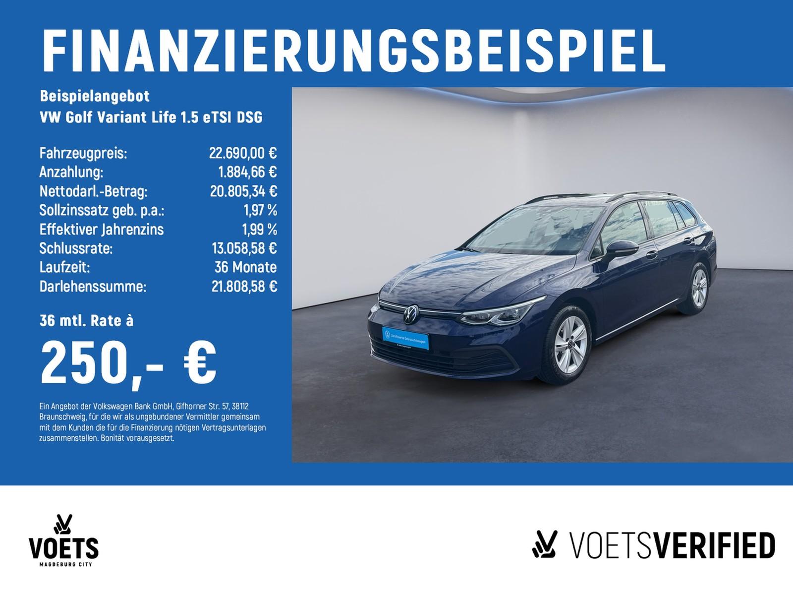 Volkswagen Golf Variant Life 1.5 eTSI DSG LED+NAVI+ACC+SHZ