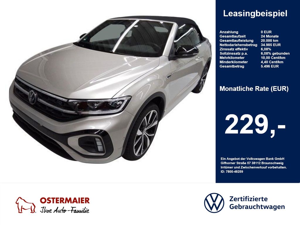 Volkswagen T-Roc Cabriolet R-LINE BLACK STYLE 1.5TSI 150PS