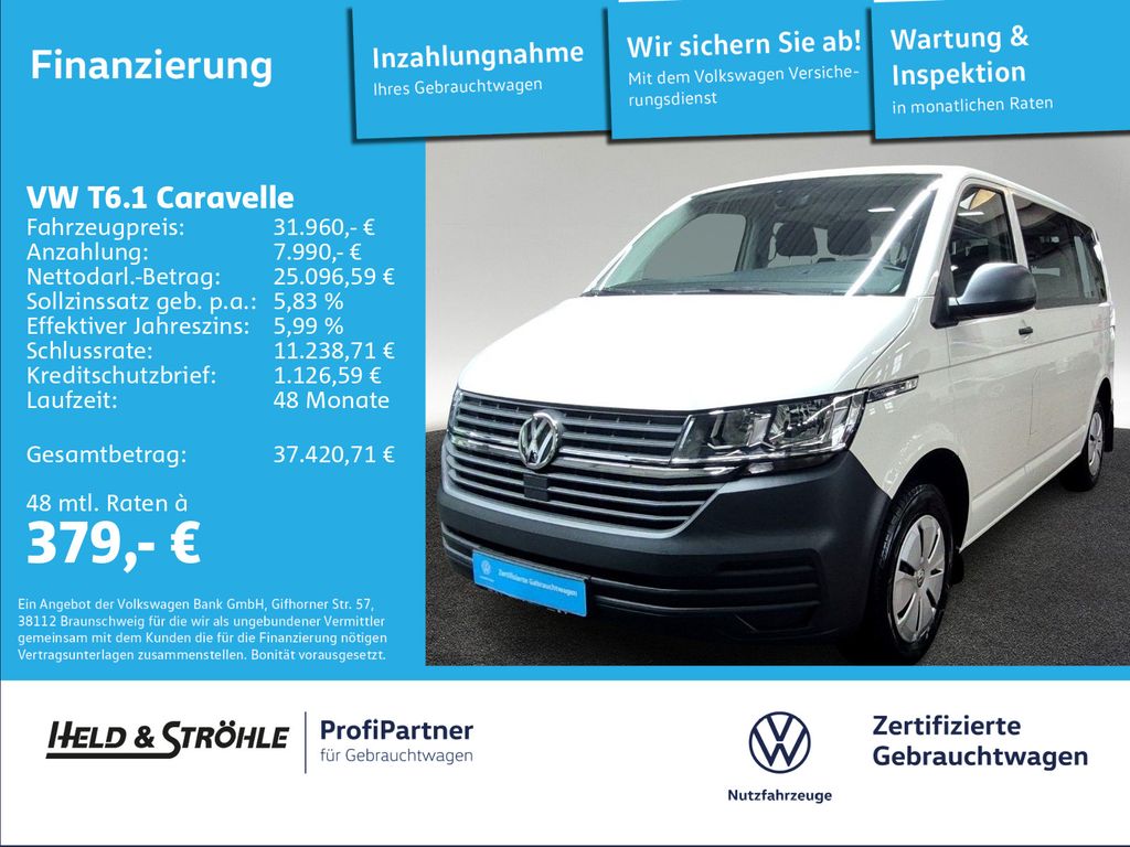 Abbildung Leasingangebot Volkswagen T6.1 Caravelle 2.0 TDI 9SITZE PDC 3Z-CLIMATRONIC