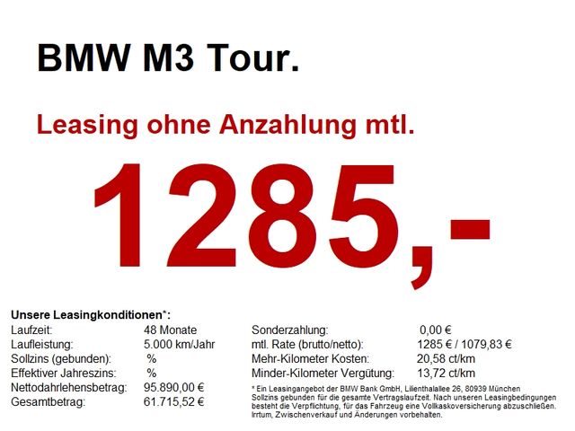 BMW M3 Tour. M Performance LASER/hk/360/MEMO/Carbon