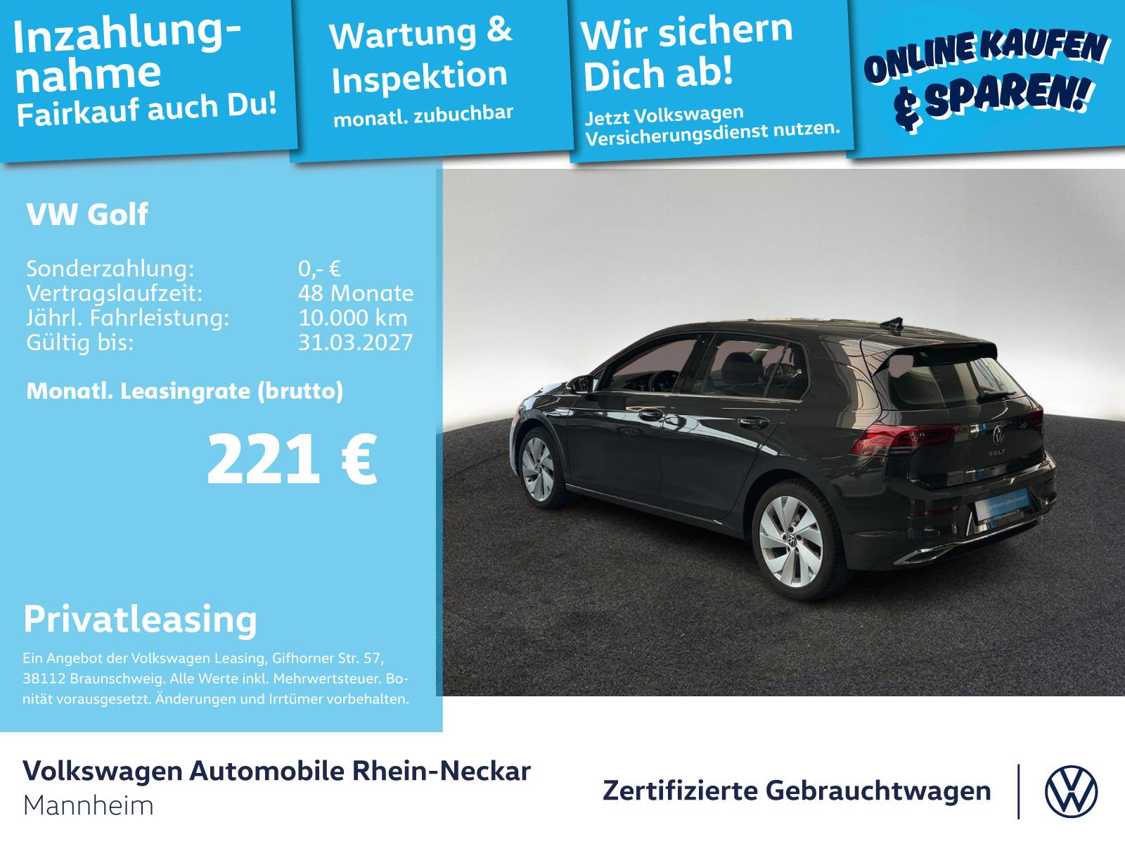 Volkswagen Golf VIII 2.0 TSI Style DSG App-Connect PDC LED, миниатюра 2