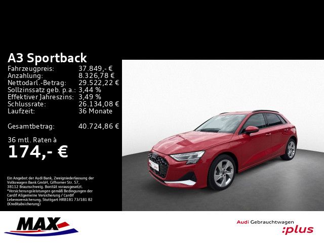 A3 Sportback 40 TFSI e ADVANCED LED+AHK+SONOS+VC