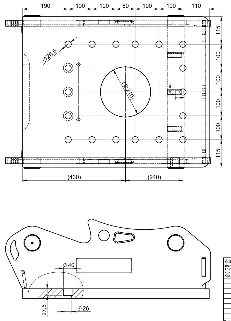 Fahrzeugabbildung Andere OilQuick OQ70/55 Adapterplatte für Westtech NEU