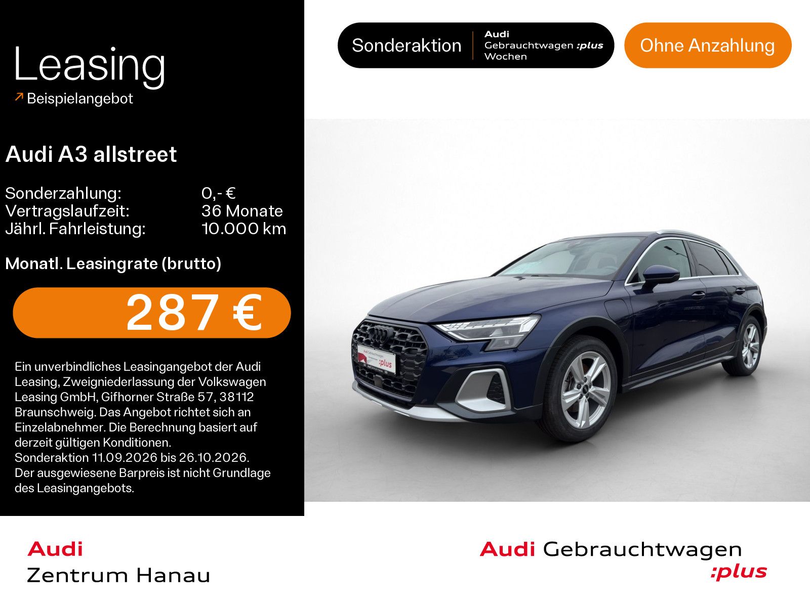 Audi A3 allstreet 40 TFSIe*NAVI-PLUS*LED*KAMERA*HUD*A