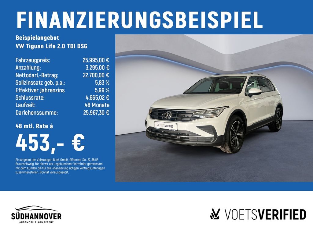 Tiguan Life 2.0 TDI DSG RearView+PDC+AHK+NAVI