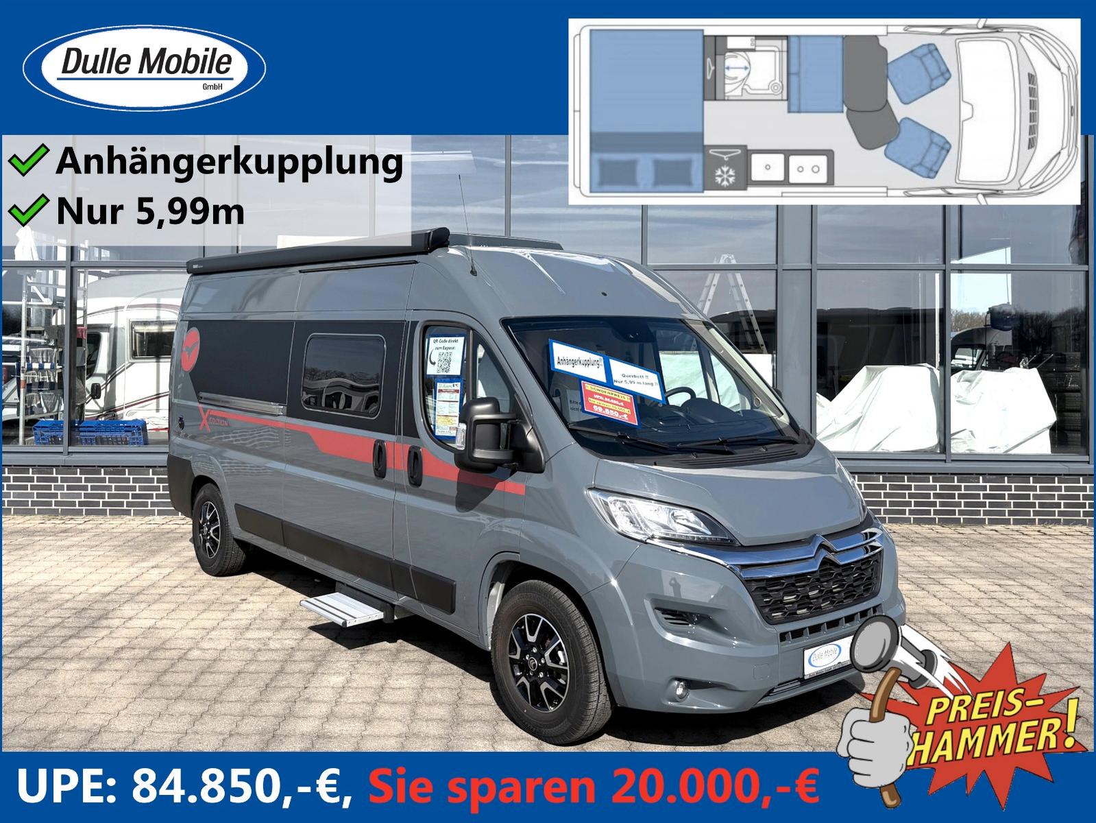 Pilote V 600 G X-Edition * ANHÄNGERKUPPLUNG / NUR 5,99M