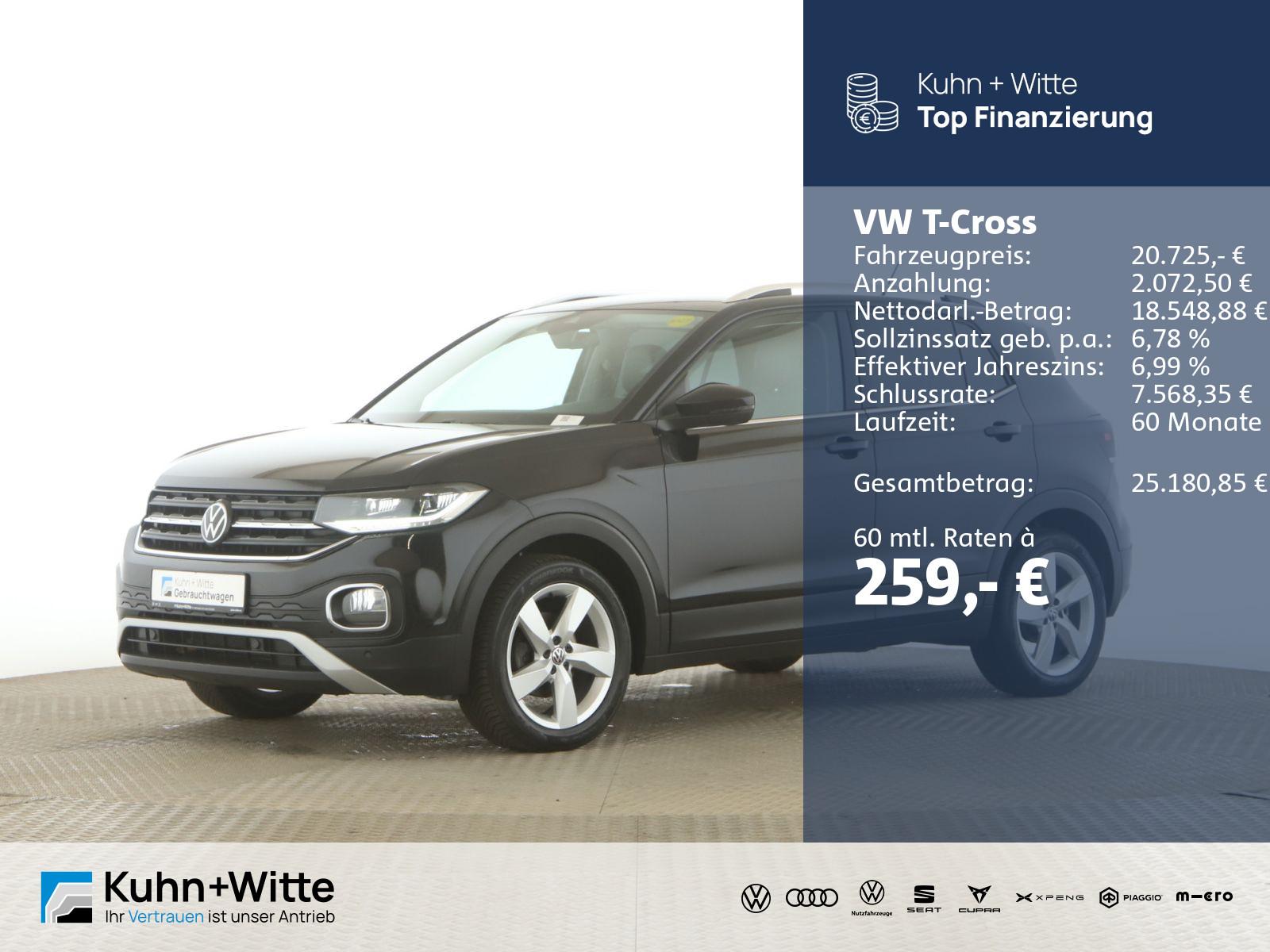 Volkswagen T-Cross 1.0 TSI Style LED+PDC+Navi+AppleCar+IQ.D