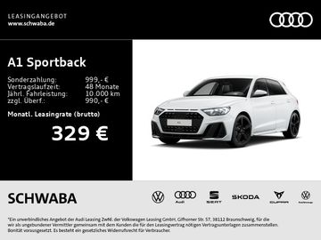 Audi Leasingangebot: Audi A1 Sportback 30 TFSI S tronic *R-KAM*SOUND*SLINE