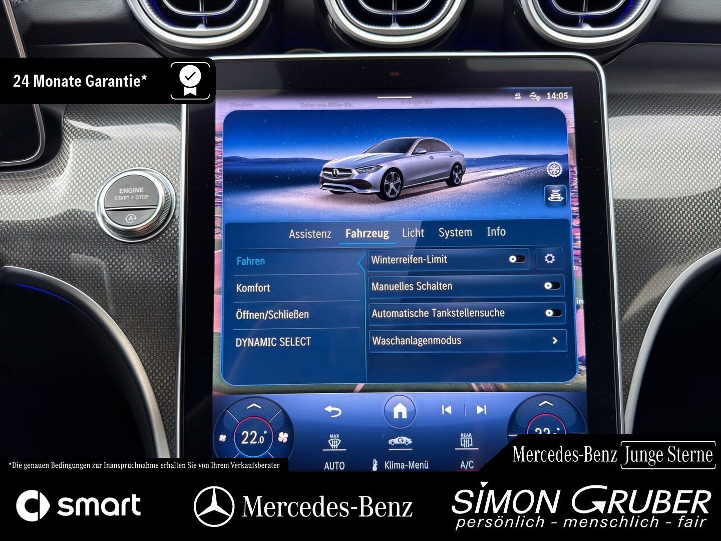 Fahrzeugabbildung Mercedes-Benz C 200 4MATIC AMG 19Zoll Pano Ambi Distr. 360 AHK