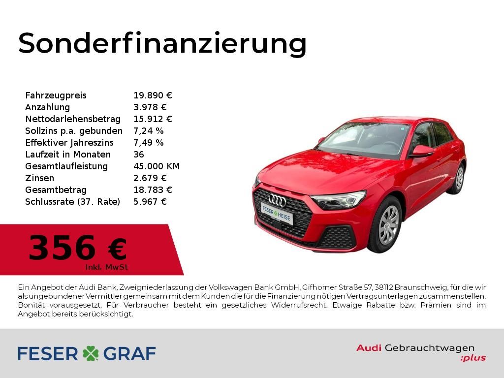 Audi A1 Sportback 25 TFSI 70(95) kW(PS) Schaltgetrieb