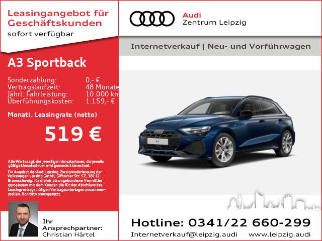 Audi A3 Sportback S line 45 TFSI e LED*WR*SONOS* uvm.