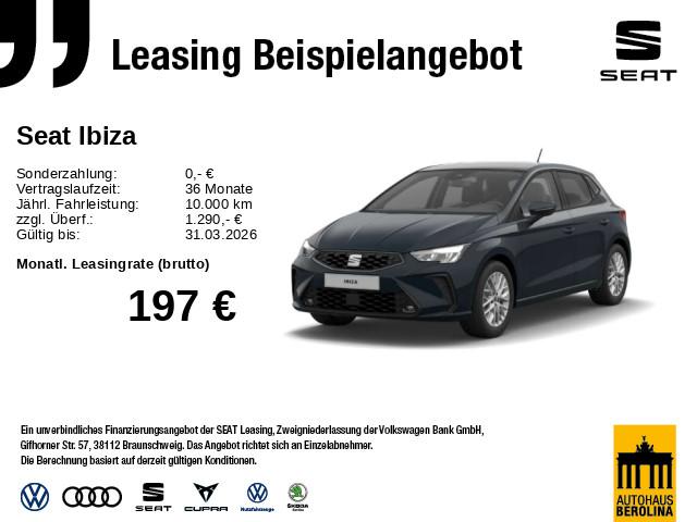 Seat Ibiza 1.0 TSI Style DSG *Vision+*NAV*GRA*SHZ*