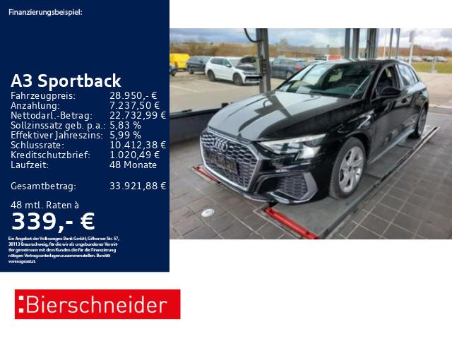 Audi A3 Sportback 40 TFSI e S-Line MATRIX PANO B&O CA