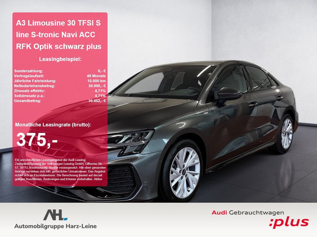 A3 Limousine 30 TFSI S line S-tronic Navi ACC RF