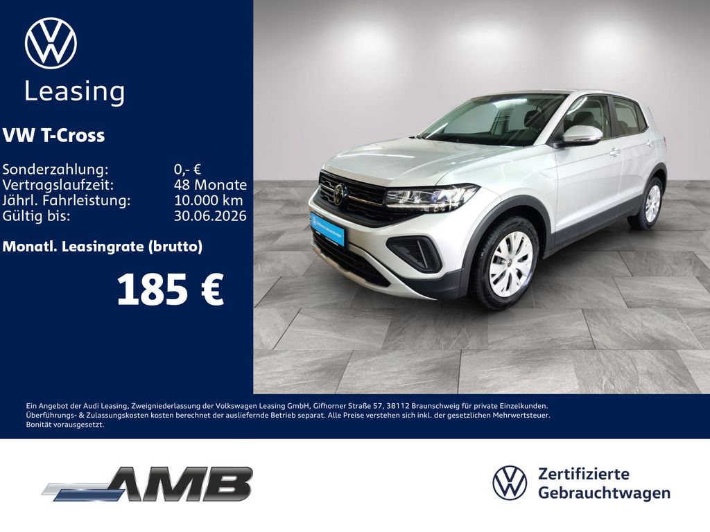 T-Cross 1.0 TSI LED/digi.C/Sitzhzg/bis08.2030Gar