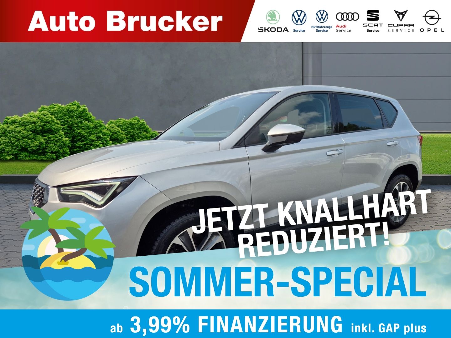 SEAT Ateca Style 2.0 TDI+Alufelgen+Navi+Soundsystem+K