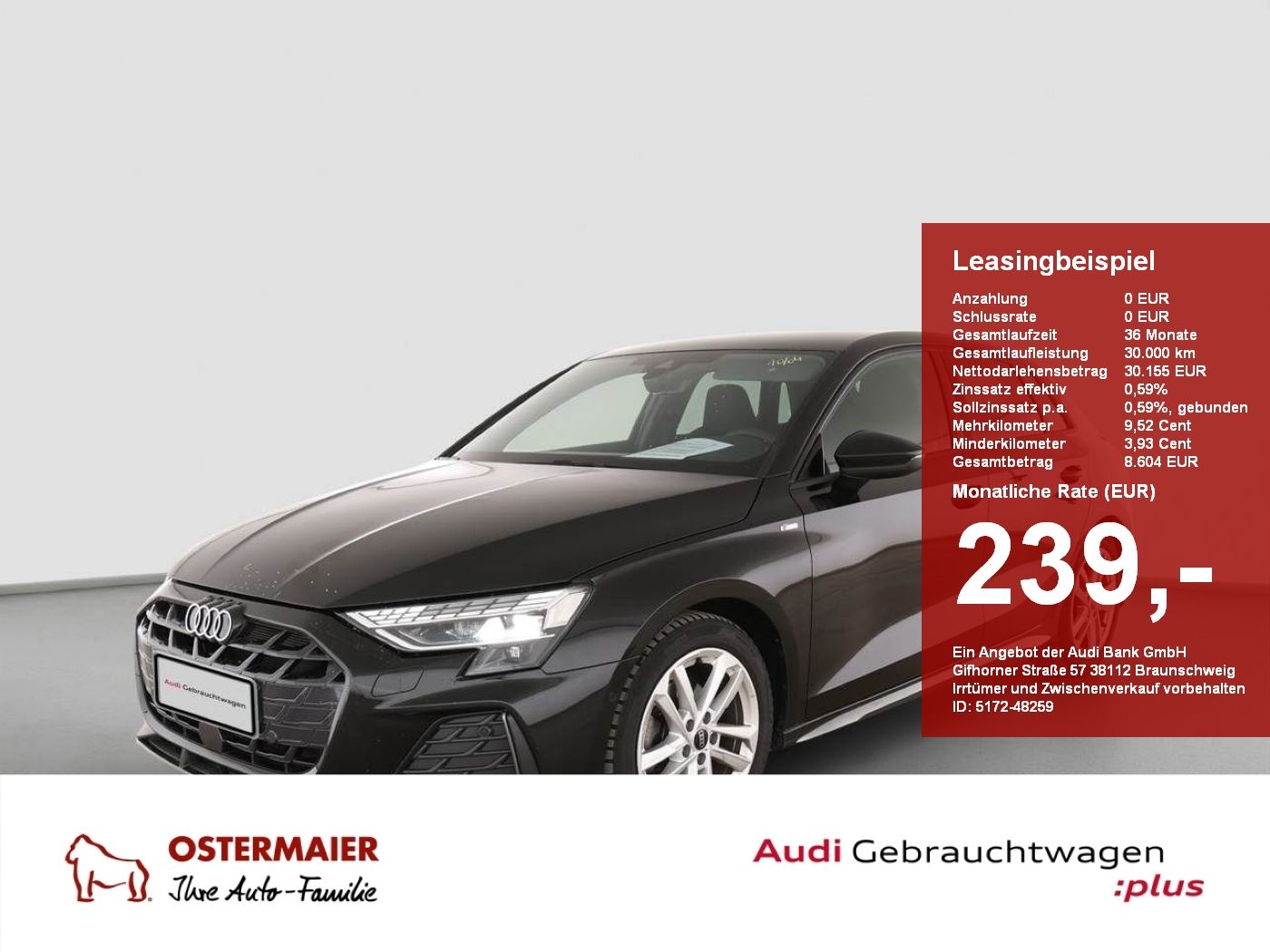 Audi A3 Sportback S-LINE 35 TDI 150PS S-TRONIC LED.AC