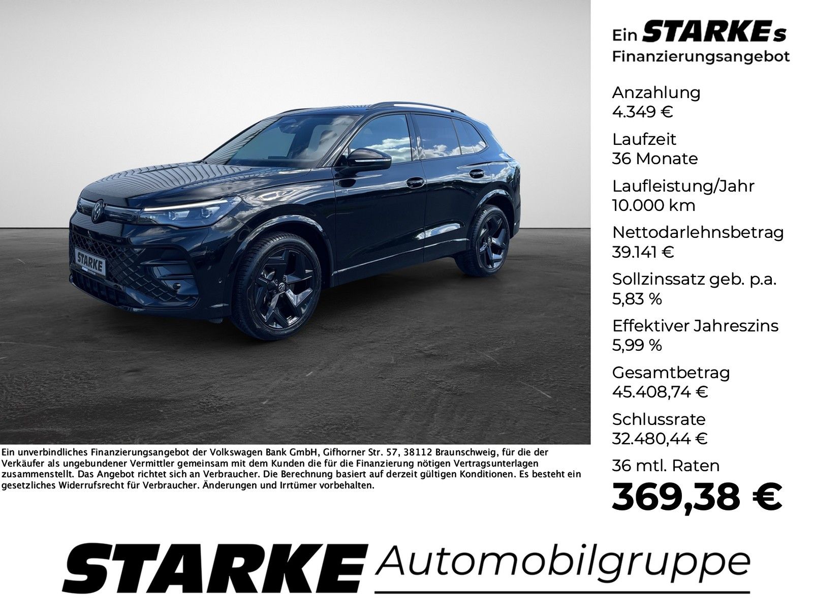 Volkswagen Tiguan 2.0 TDI DSG R-Line  AHK Navi LED Kamera P