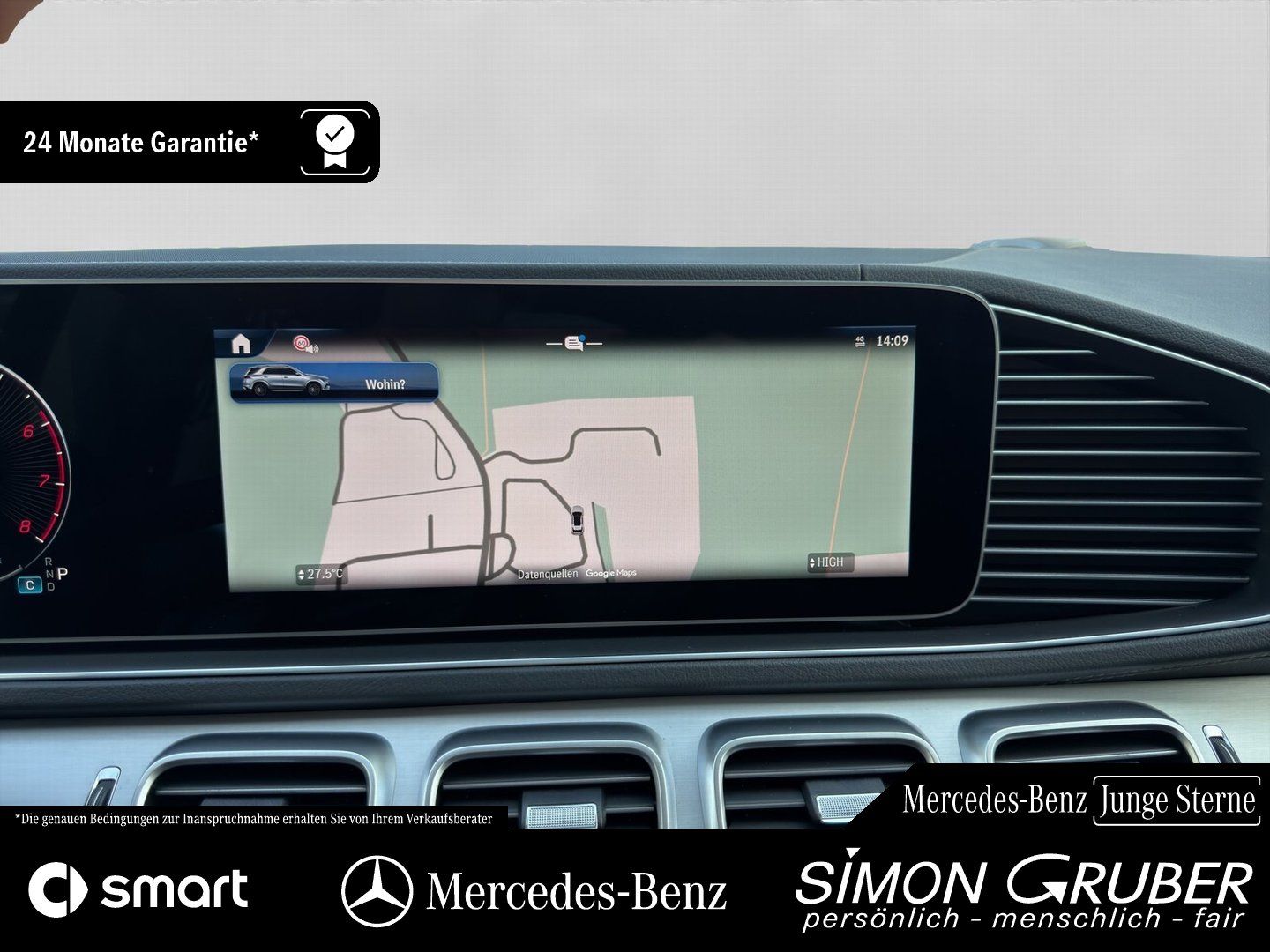 Fahrzeugabbildung Mercedes-Benz GLE 450 4M Pano Sitzklima HUD Burm 20Zoll AHK