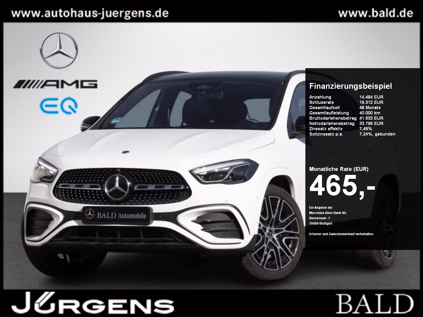 Mercedes-Benz GLA 220 d 4M AMG-Sport/Pano/AHK/MLB/Night/Distr