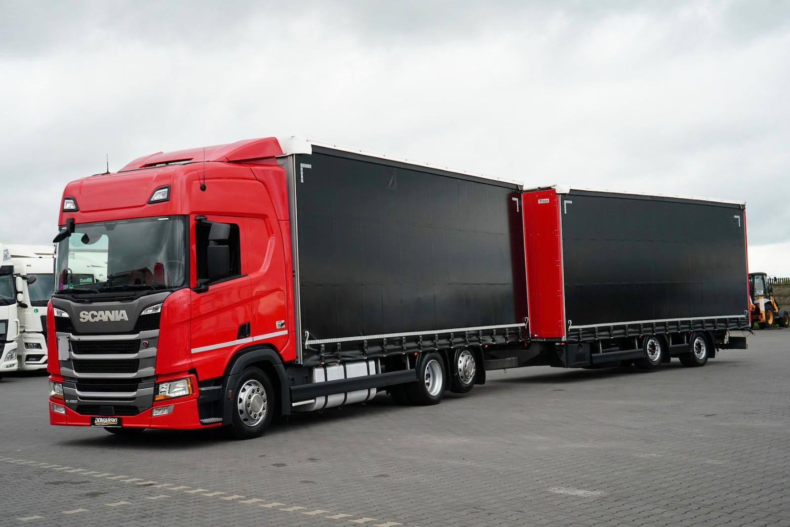Scania R 450 / ACC / EURO 6 / ZESTAW PRZEJAZDOWY 120 M3