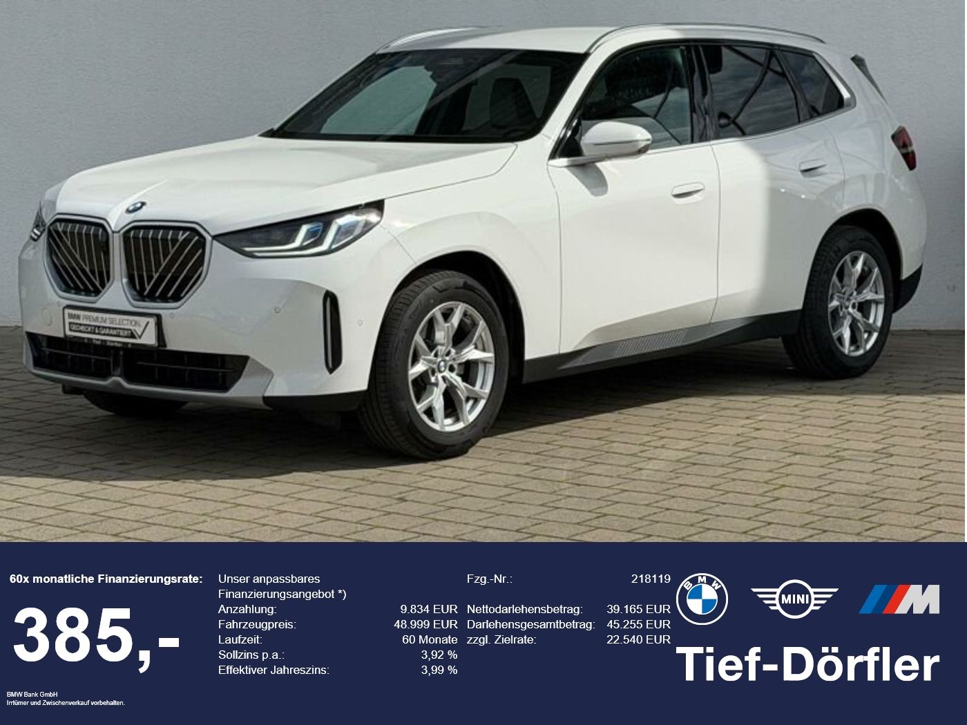 BMW X3 xDrive20d AHK/LED/Shz&Lhz/Memory/StandHz/H&K