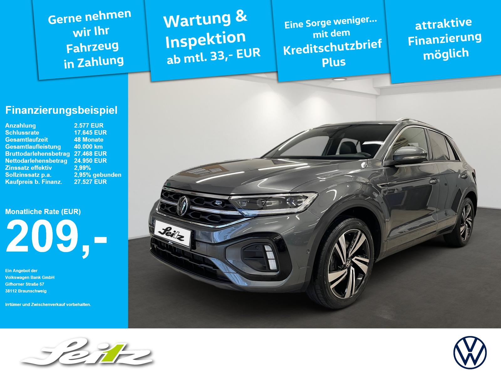 Volkswagen T-Roc 2.0 TSI 4M R-Line *PANO*STANDHZG*MATRIX*