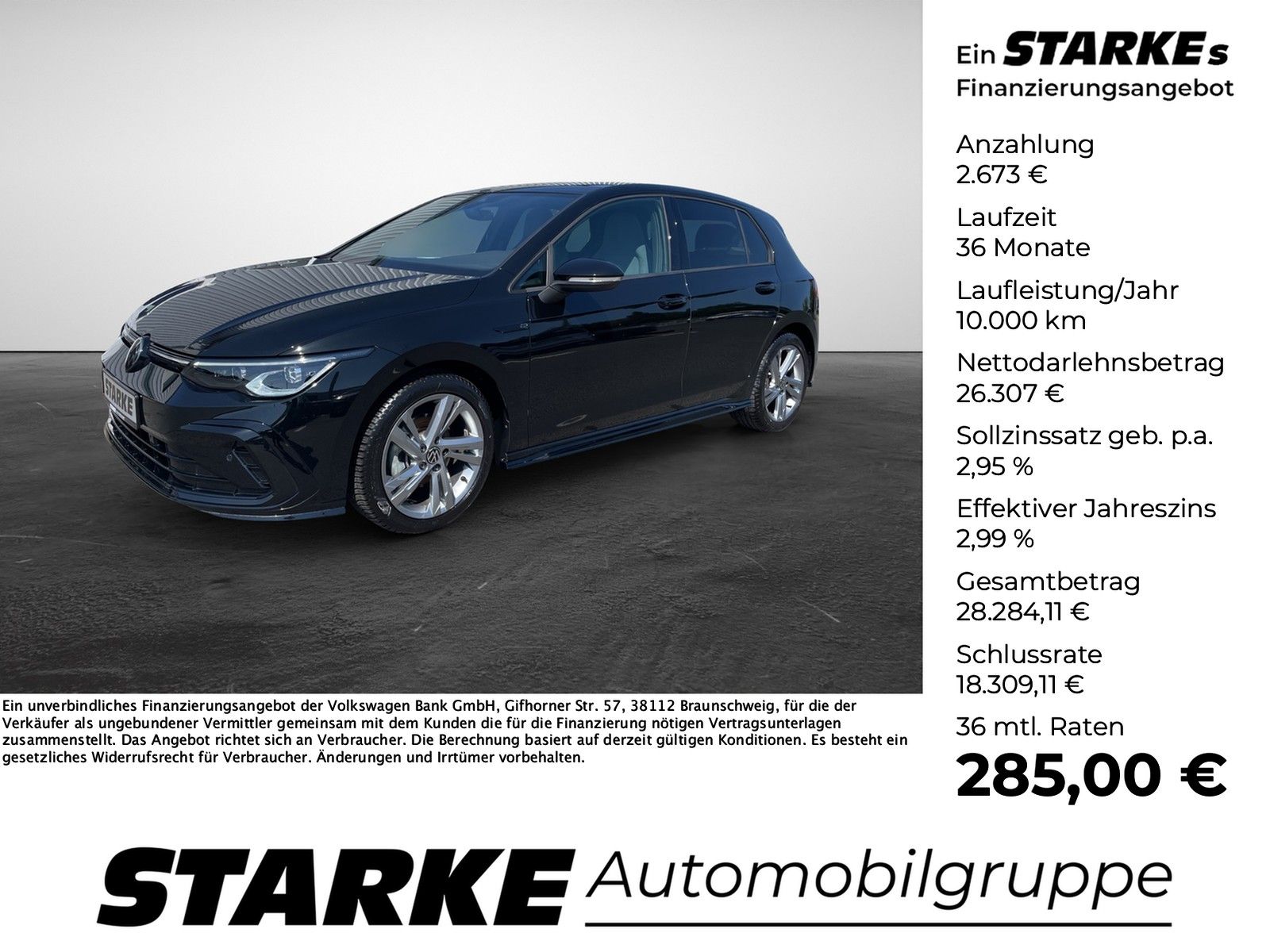 Volkswagen Golf 2.0 TDI DSG R-Line Black Style  Panodach AH