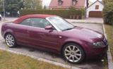 Audi A4 2.5TDI multitronic Cabriolet Scheckheft  - Audi A4: Rot, Cabrio