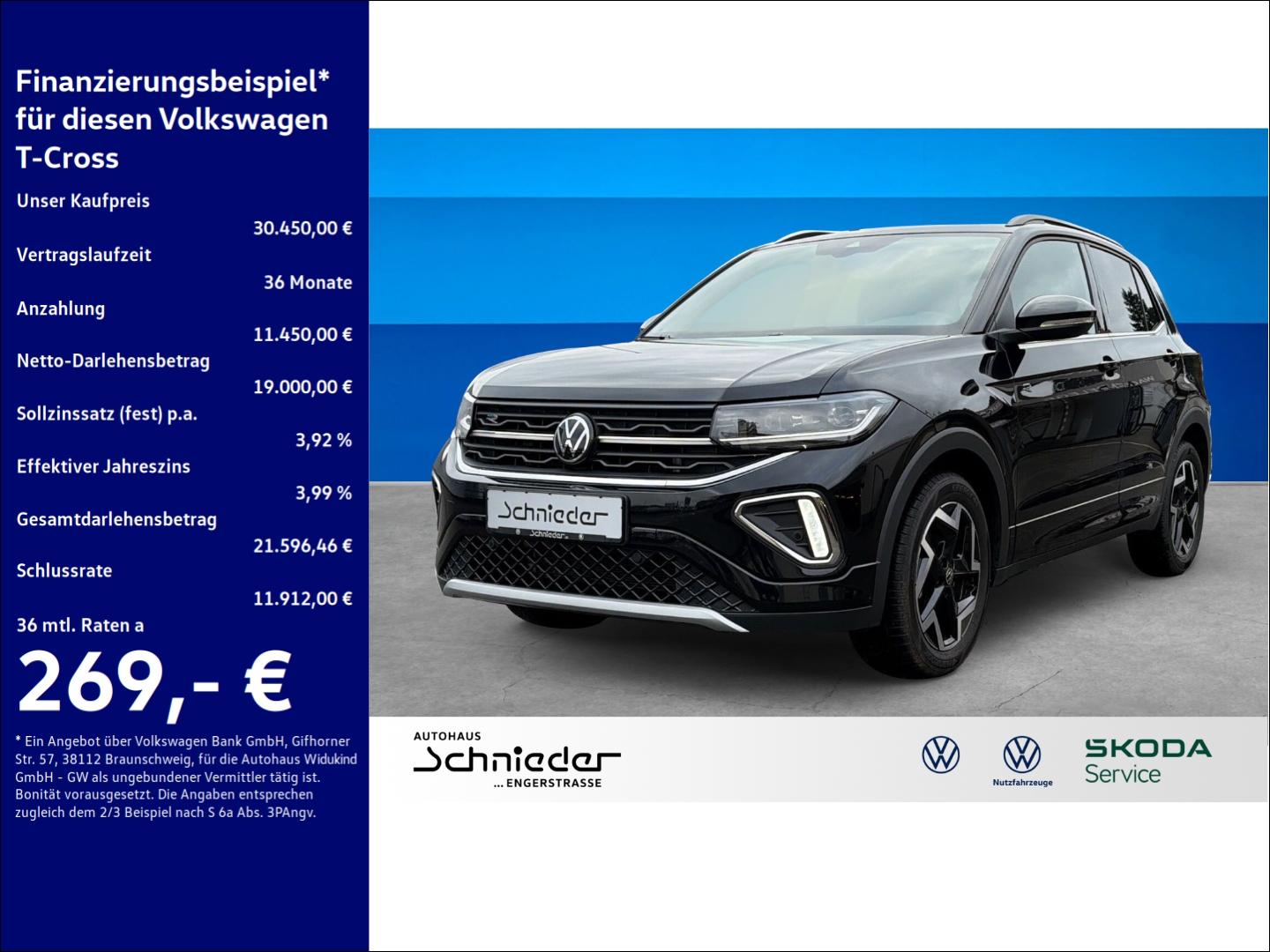Volkswagen T-Cross 1.5 TSI R-Line Rear View AHK Clima Navi
