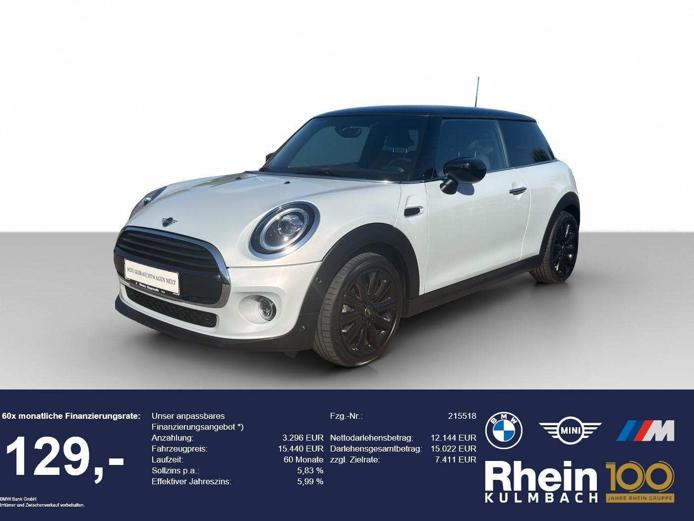 MINI Cooper 3-Türer Navi LED Rfk Apple Paket Chili