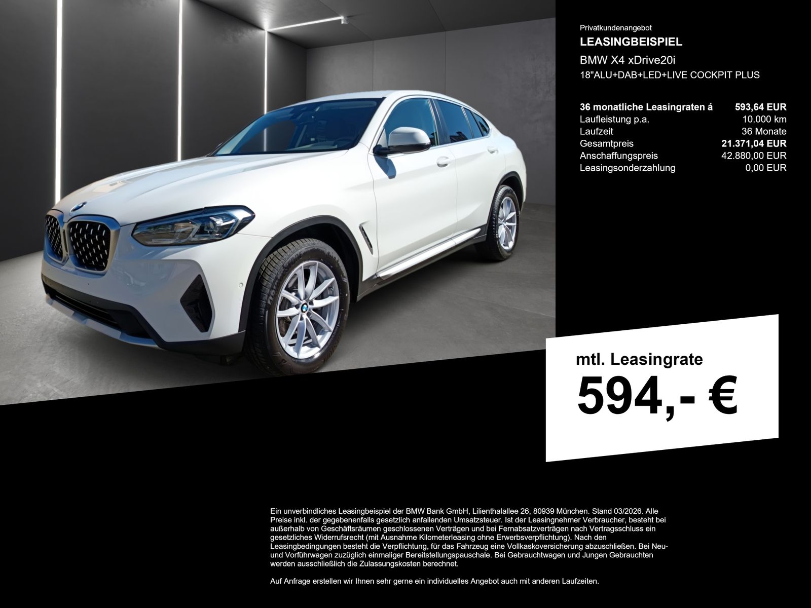 BMW X4 xDrive20i 18"ALU+DAB+LED+LIVE COCKPIT PLUS imagem 3
