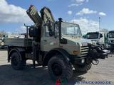 Unimog U5000 4x4 Atlas Kran 165.2E 16,5m Höhe + Winde - Unimog U5000