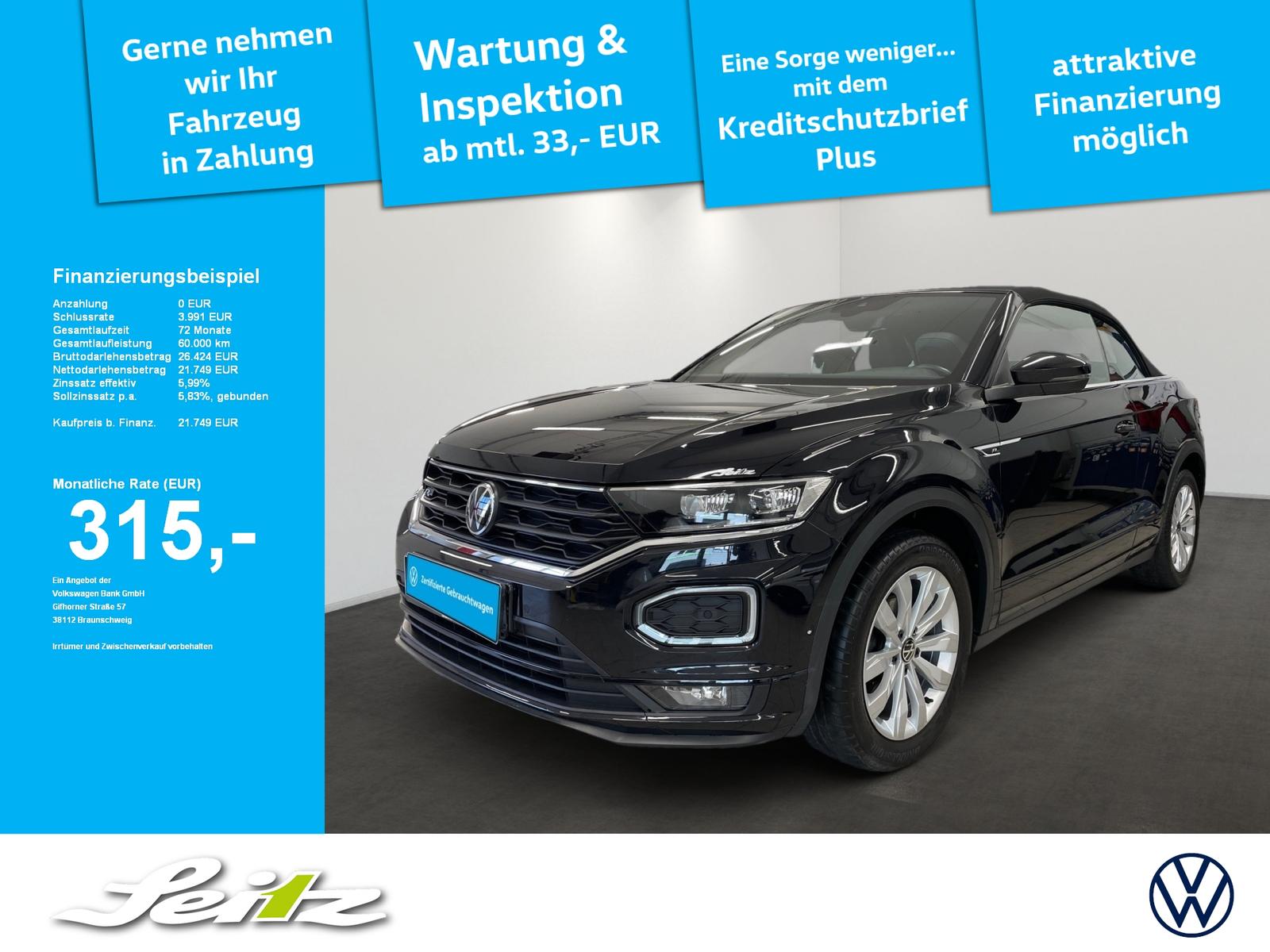 Volkswagen T-Roc Cabriolet 1.5 TSI R-Line *LED*KAMERA*NAVI*