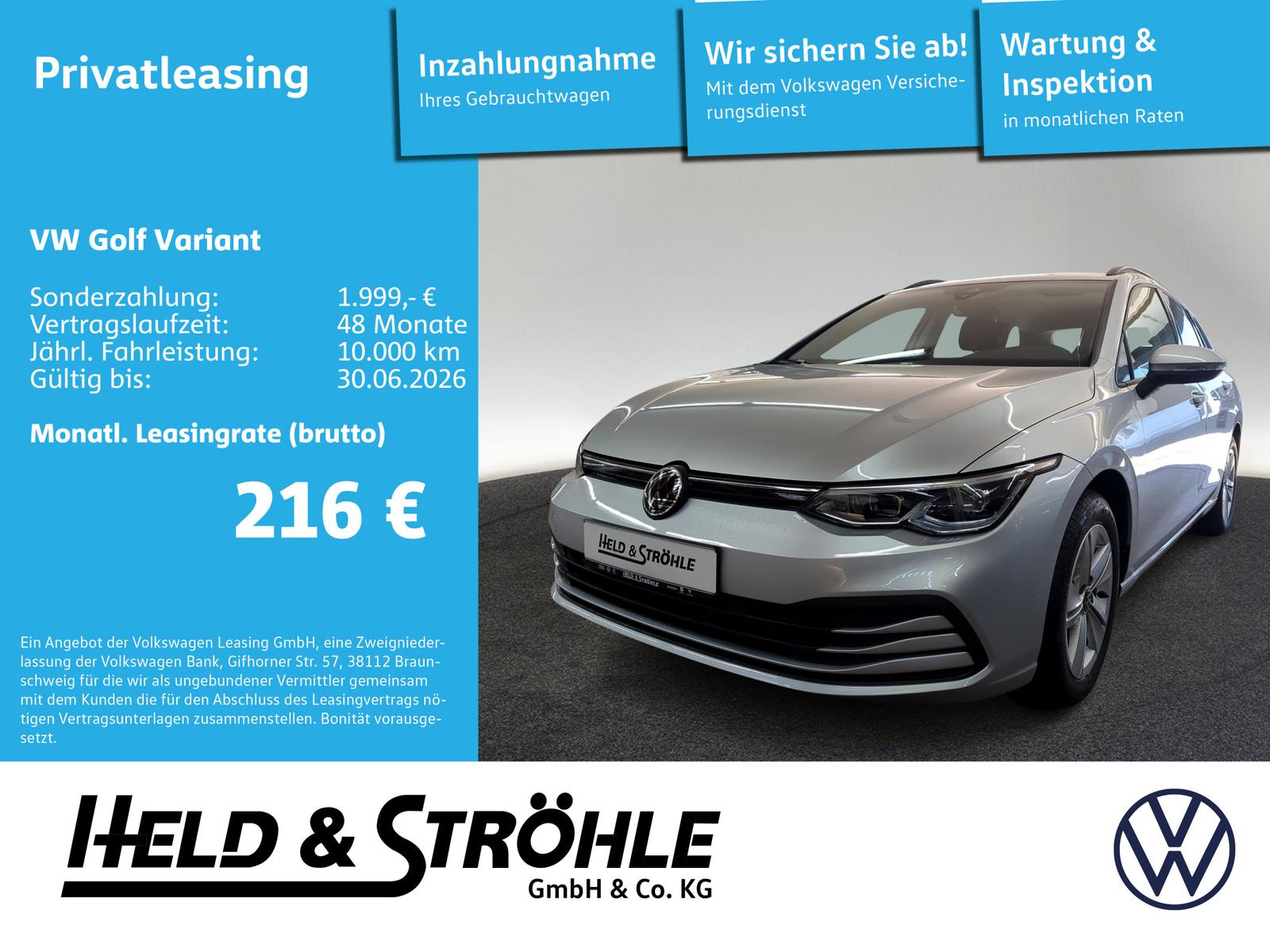 Volkswagen Golf Variant Life1.5 eTSI DSG LED NAV AHK SHZ
