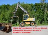 Volvo EW160B HULTDINS GREIFZANGE + SCHAUFEL  KLIMA - Volvo Mobilbagger Ew