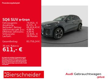 Audi Leasingangebot: Audi SQ6 e-tron edition one grey PANO HuD B&O 360