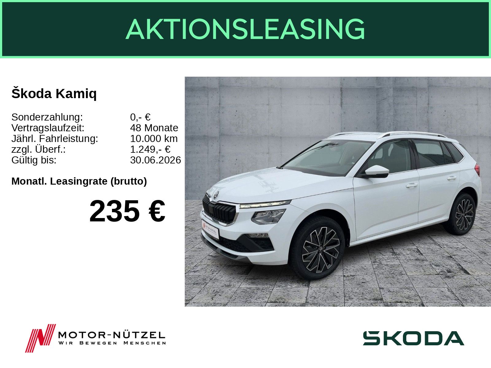 Skoda Kamiq Balance 1,0 85 kW Matrix Clima SHZ RFK