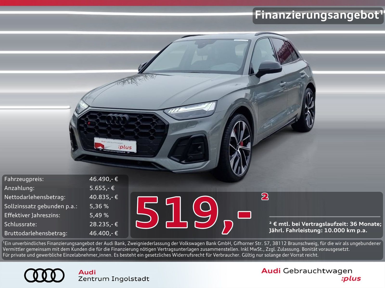 AUDI SQ5 TDI qu MATRIX Pano KAMERA B&amp;O HuD Memory 21"