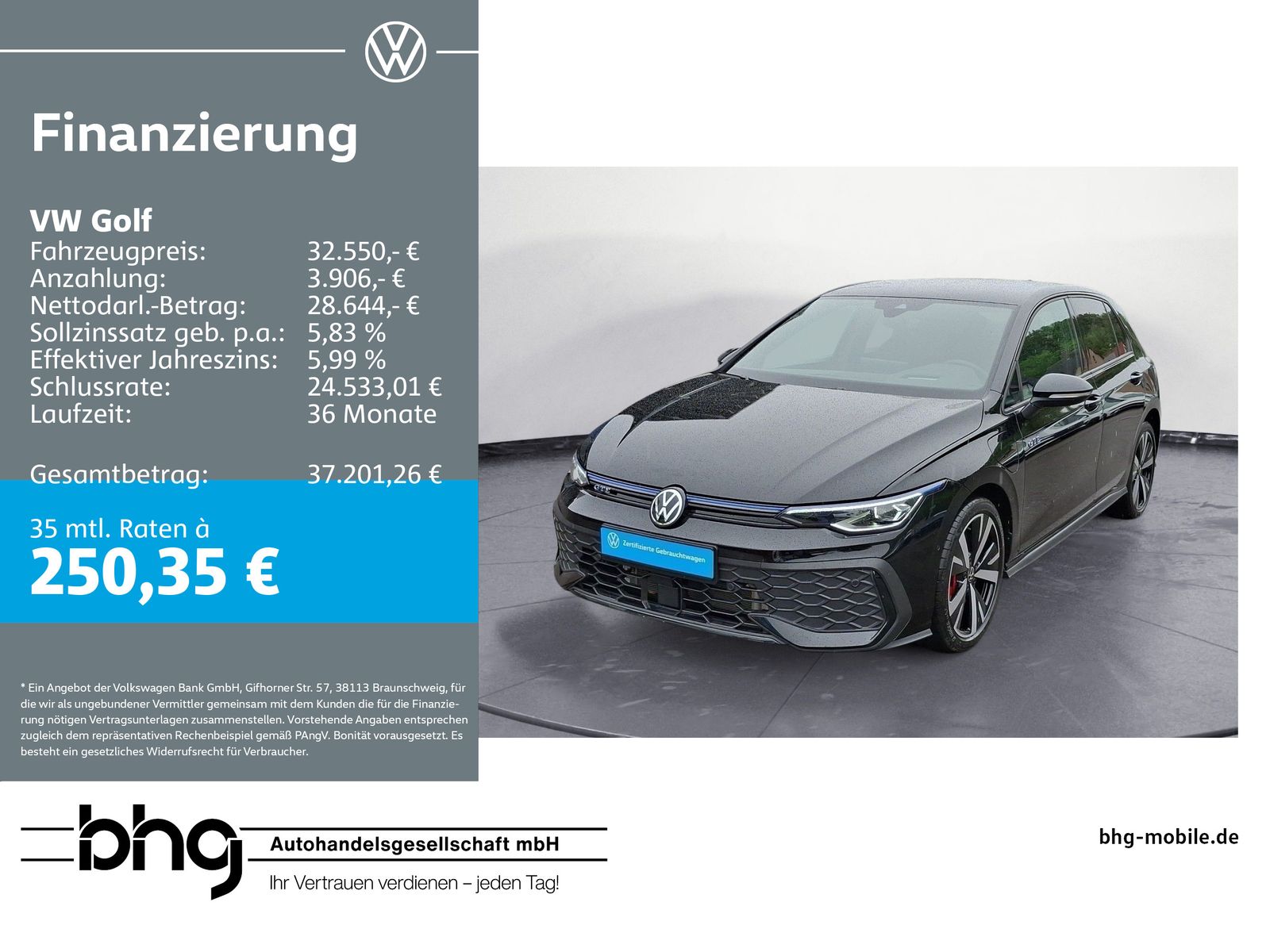Volkswagen Golf GTE Matrix. LED*AC* Kamera* CarPlay*Head-up