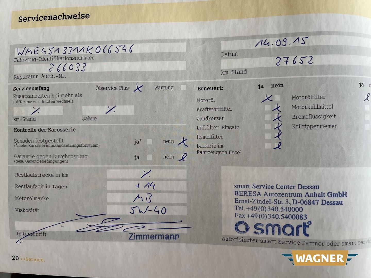 Fahrzeugabbildung Smart fortwo Passion  Klimaanlage TÜV 06/2027